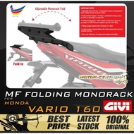 MONORACK LIPAT HEAVY DUTY GIVI MF-FOLD UNTUK MOTOR HONDA RSX/RS150, VARIO160, ADV160.