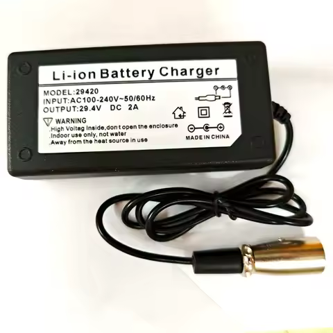 29.4V 2A Universal Battery Fast Charger For 24V Hoverboard Smart Balance Wheel Electric Power Scoote