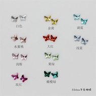 Ready Stock#牙钻3. 5 * 4mm Butterfly Teeth Diamond Flat Bottom Diamond Teeth Diamond Translucent Small