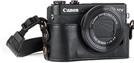 MegaGear Canon PowerShot G7 X Mark Ii Pu Leather Camera Case, Black (MG951)