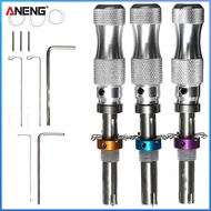 【ANENG】3Pcs Tubular 7 Pins Lock Pick Tool Locksmith Tool Lock Pick Set