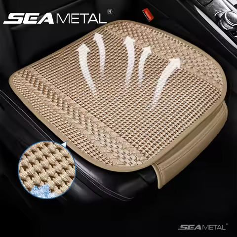 SEAMETAL Summer Car Seat Cover Breathable Ice Silk Universal Front Rear Seat Cushion Pad Mat Protect