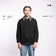BYWAY - Statham Heavy Cotton Work Jacket Black