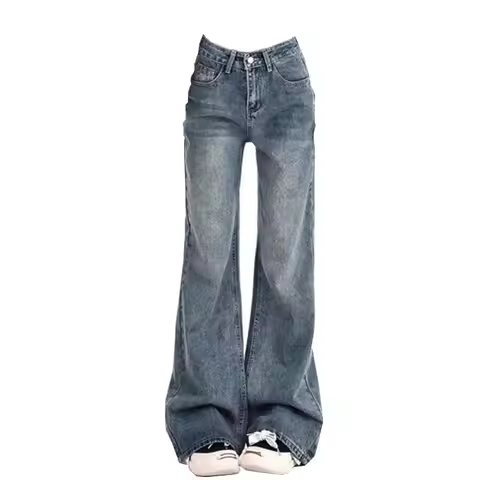Ladies Jeans Flare Trousers Leisure Slimming Vintage Inspired Autumn High Waist Bell Women's pants F
