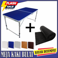 Meja Lipat Portable / Meja Lipat Koper / Meja Laptop Lipat Portable / Meja Lipat Belajar / Meja Kerja Uk 120cm x 60cm DTG Kaki Bulat / kaki Kaki Kotak meja multifungsi