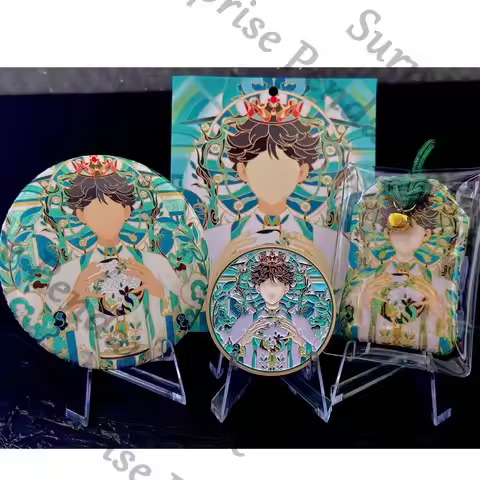 Haikyuu!! colleagues ambitus Oikawa Tooru Embroidery Guardian Double Flash Badge Commemorative coin