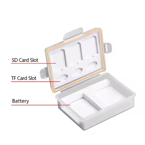 1PC NP-FW50,NP-W126,LP-E17 Camera Battery Storage Box SD TF Memory Card Case for Canon LP-E12 LP-E10