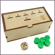 Coin Drop for Kids Fun Board Game Works with Pennies Wooden Coin Drop Game Box Includes Coin & Inter
