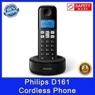 Philips D161 Cordless Phone. Handset Speakerphone. Blue Backlight. 1.6 Inch Display. Safety Mark Approved. 1 Year Wty.