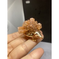 D1167 Natural Crystal Ore Red Cluster Hedgehog Size: Length 48.5 Width 47.2 Height 32.5mm Weight: 44