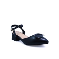 FLY SHOES Deiondra Sepatu Sandal Wanita Heels 5742 in Black hak 3.5 cm