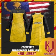 BAJU MUSLIMAH FAZZ  HM01 - HARIMAU MALAYA CLASSIC KENE JERSEY