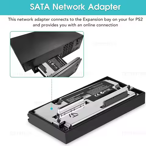 SATA Interface Network Adapter For Sony PS2 Fat Game Console HDD Connector Plug for PS2 SATA socket