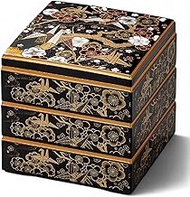 J-kitchens Heavy Box, 3 Tiers, 6.5 Inches, Saiko Kura, Black, Origakura, 7.6 x 7.6 x 7.6 inches (19.