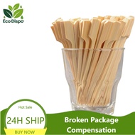 【100pcs】Teppo Skewer BBQ Sticks Burger Skewers Kebab Stick Skewer Barbeque Disposable Fruit Kabob