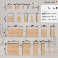 Pre-Cut Marine Plywood – 3/4 in (19mm) | Multiple Sizes Available | DIY, Furniture, & Crafts