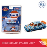 Johnny Lightning 1/64 1995 Volkswagen Jetta Gulf Racing Champions Mint