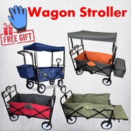Wagon Stroller With Shade Without Shade With Basket Cat Dog Large Foldable Trolley Carrier /  Travel Bag / Pet Carrier / Pet bag / Pet stroller / Pet wagon / indoor outdoor dog cat carrier