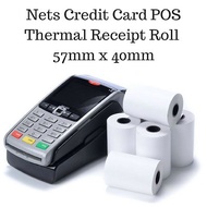 🇸🇬 🚀 Nets Top Up Bank Credit Master Visa POS Sunmi Thermal Receipt Paper Roll 57mm x 40mm (10 rolls)