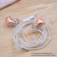 MXMUSTY KZ Earphones Cables, Silver Plated Upgrade Cable KZ Headphones Wire, Portable Audio With Mic