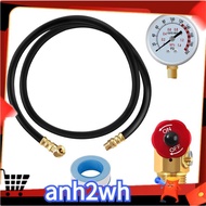 【A-NH】Air Tank Valve Kit with Gauge,Come with 2 Inch Pressure Gauge 1/8 Inch NPT,4 Ft Air Hose 1/4 Inch Knob Air Tank Manifold