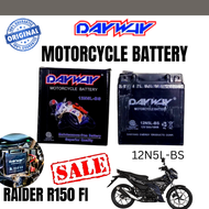 DAYWAY MOTORCYCLE BATTERY FOR  RAIDER R150 FI | 12N5L-BS BATTERY SIZE | 5L