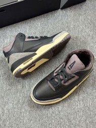 A Ma Maniere x Air Jordan 3 Black Flat Pewter 黑锡灰 男款运动鞋