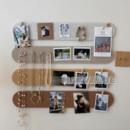 【SG STOCK】Felt jewelry storage board, wall-mounted jewelry display rack, no-drill photo wall/message