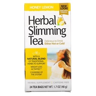 21st Century Herbal Slimming Tea, Honey Lemon, Caffeine Free, 24 Tea Bags, 1.7 oz (48 g)