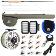 ✐▤❡Maximumcatch 3-8WT Fly Fishing Combo 8'6''/9' Medium-fast Fly Rod Pre-spooled Fly Reel&Fly Line W