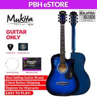 Mukita by BLW Standard Acoustic Guitar Original 38 Inch for Beginners Comes with Guitar Bag String Set Fingertip Guard Pick and and BLW Merchandise Sticker/Gitar Akustik Kayu Basswood