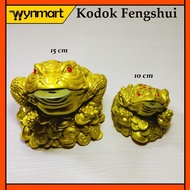 Fengshui Frog Fengshui Brass Frog Display/ 3 Feet 15 cm