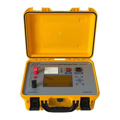 High Accuracy 100A Micro Ohm Meter Circuit Breaker Contact Resistance Tester With Store 100 Sets of 
