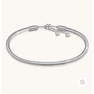 GNOCE Adjustable Double Hearts Bracelet 925 Sterling Silver Jewellery Gift