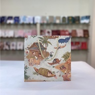 Thai Pattern Paper Bag-100 Pieces Size 23.5 x 12 x 23.5cms M-GW07102