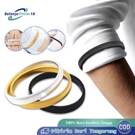 KEMEJA 2pcs Armband Shirt Metal Sleeve Garter Sleeve Holder Elasticated Non Slip