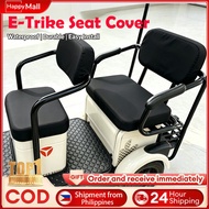 Durable Premium Leather E‐Trike Seat Cover Waterproof Wear‐Resistant Universal 3‐Wheel E‐Bike Pad