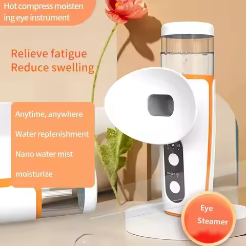 Rechargeable Portable Mist Sprayer Hot and Cold Warm Compress Eye Steamer Device 3 Temperature Elect