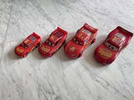 Lightning McQueen Cars 閃電麥坤 玩具車 4架 迪士尼 Cars