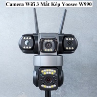Yoosee B52, W990 Dual Eye 3-Eye Wifi Camera (Gray) 360 degree rotation, 2-way conversation