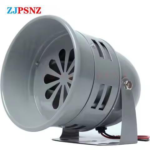 MS-290 Metal Motor Siren Automotive Air Raid Siren Horn Industrial Alarm Sound Electrical Guard DC12