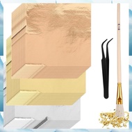 [G V W E] For Resin Gilding Foil Paper, 5.5" X 5.5" Sheets for Art Foils, Crafting Nails, Home Decor