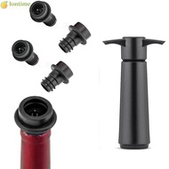 LONTIME Wine Saver Pump, Black Plastic Wine Preserver, Practical Reusable with 10 Vacuum Stoppers Easy to Use Bottle Sealer Wine Bottles