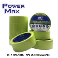 MTX MASKING TAPE 36MM x 25yards - 4pcs (1roll)