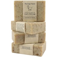 Oatmeal Soap - Oatmeal &amp; Honey Goat Milk Soap Bars. All Natural, Unscented Soap, SLS Free, NO Parabens, Handmade