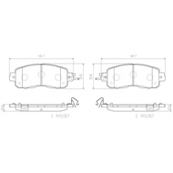 Front Brake Pads NISSAN TEANA J33 L33 2.5 2013- LEAF 2010- SYLPHY B18 1.2 2021- BREMBO