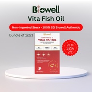 [Authentic SG Stocks - Non Imported] Biowell Vital Fish Oil | 97% Purity | 1250MG Ultra High Omega 3