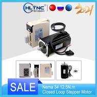 Nema 34 12.5N.m Closed Loop Stepper Motor Kit Hybird Servo Driver 758   86HB250-156B 86 2 Phase Step