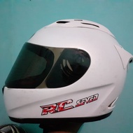 KYT HELM RC SEVEN WHITE PUTIH RC SEVEN HITAM BLACK DOFF   RC SEVEN HITAM BLACK GLOSSY