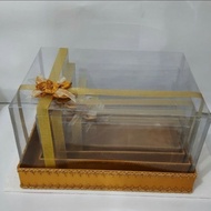 souvenir kotak hantaran seserahan pernikahan. lamaran box parcel mika satu set isi4 pake tutup